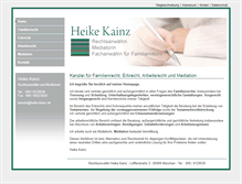 Tablet Screenshot of heike-kainz.de